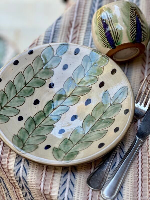 Assiette x 2- Eucalyptus – Image 3