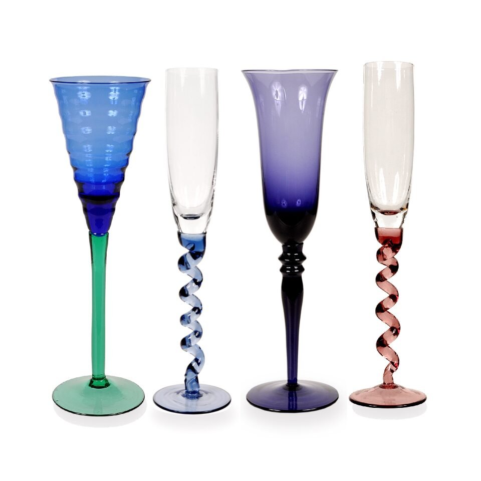 Verres x 10 - Flûte Colors